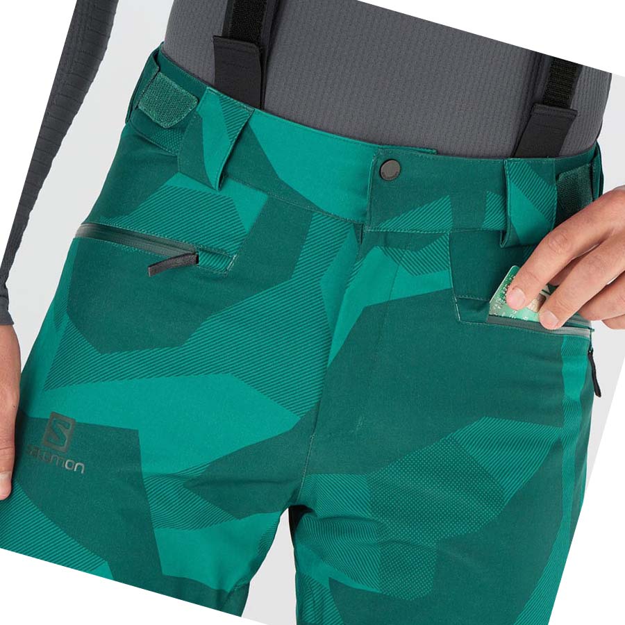 Pantalones De Esquí Salomon EDGE Hombre Verdes | MX 3143XYU